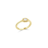 Emerald-Cut Diamond Signet Ring