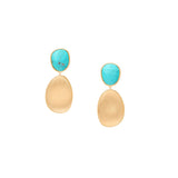 Lunaria Collection Double Drop Turquoise Earrings