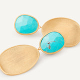 Lunaria Collection Double Drop Turquoise Earrings