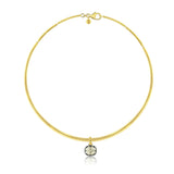 Old Mine Oval Cut Diamond Collar Necklace