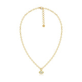 Oval Diamond Pointer Bezel Set Necklace