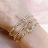 Pavé Diamond Curb Link Bracelet