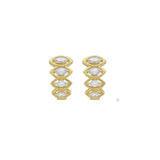 Marquise Diamond Hoop Earrings