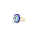 Evolve Lapis, Turquoise, & Blue Sapphire Inlay Cocktail Ring