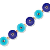 Evolve Lapis, Turquoise, Blue Sapphire Inlay Bracelet