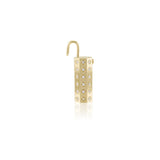 Diamond Octagon Lock Charm