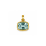 Bezel-Set Cushion Aquamarine Charm