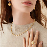 Africa Collection Gold Bead Neckalce
