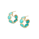 Jaipur Collection Turquoise Hoop Earrings