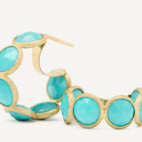 Jaipur Collection Turquoise Hoop Earrings