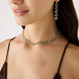 Jaipur Collection Blue Topaz Necklace