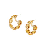 Jaipur Collection Citrine Hoop Earrings