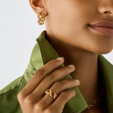 Jaipur Collection Citrine Hoop Earrings