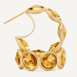 Jaipur Collection Citrine Hoop Earrings