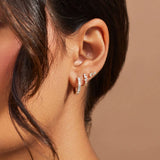 Diamond Multifaceted Stud Earrings