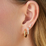 Diamond Multifaceted Stud Earrings