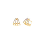 Diamond Multi Huggie Earrings