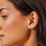Diamond Multi Huggie Earrings
