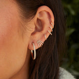 Diamond Multi Huggie Earrings