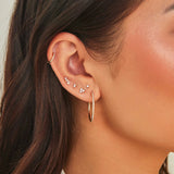 Mini Solitaire Diamond Stud Earrings