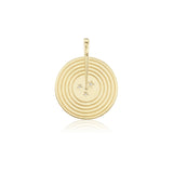 Diamond Spinning Record Charm