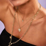 Diamond Mushroom Necklace