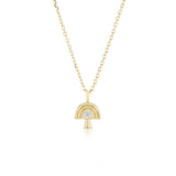 Diamond Mushroom Necklace