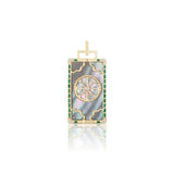 La Ruota Piccola Tarot Card Charm