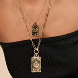 La Ruota Piccola Tarot Card Charm