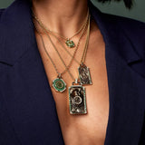 La Ruota Piccola Tarot Card Charm