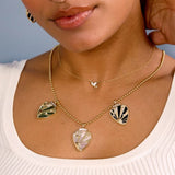 Guitar Mother Of Pearl & Diamond Pick Charm