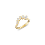 Graduating Diamond Petal Ring