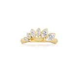 Graduating Diamond Petal Ring