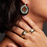 Wrapped Mixed Shape Emerald Cigar Band