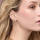 Mini Diamond Quill Earrings
