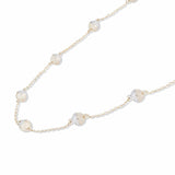Revel Diamond Bead Station Necklace