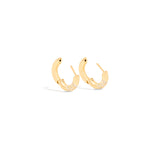 Crew Round Diamond Huggie Earrings