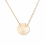 Revel Small Sapphire and Diamond Dimensional Pendant Necklace