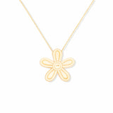 Juju Sapphire and Diamond Flower Charm Necklace