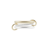 Libra Mixed Metal & Diamond Ring