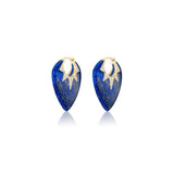 Classic Guitar Pick Lapis Earrings
