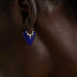 Classic Guitar Pick Lapis Earrings
