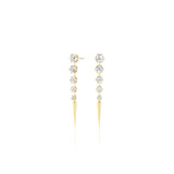 Medium Diamond Quill Earrings