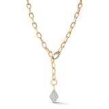 Garnett Small Diamond Oval Link Necklace