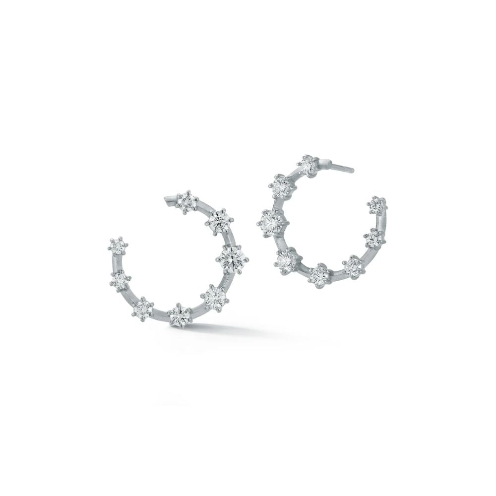 Large Diamond Kismet Hoop Earrings