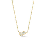 Poppy Two-Stone Diamond Pendant Necklace