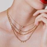 Poppy Two-Stone Diamond Pendant Necklace