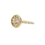 Cluster Engagement Ring with Marquise Diamond Petals