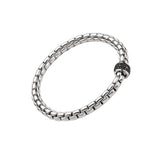 Wide Eka Flex'It Bracelet With Black Diamond Rondelle