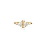 Triangle Cut Diamond Engagement Ring